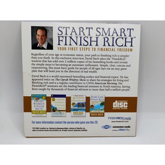 Start Smart Finish Rich Your First Steps To Financial Freedom By David Bach CD - Picture 2 of 4